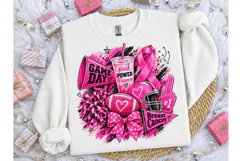 Game Day Breast Cancer PNG Shirt Design Product Image 3