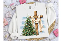 Christmas Cross Tree PNG Sublimation Des Product Image 2