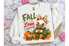 Fall Is My Love Language Duck PNG-Fall Is My Love Language D Product Image 2