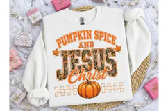 Pumpkin Spice Jesus Christ PNG Shirt Product Image 3