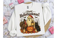 Happy Hallothankmas PNG Shirt Design Product Image 1