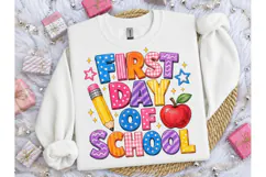 First Day of School PNG Sublimation Tee Product Image 3