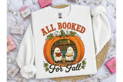 All Booked For Fall Ghost PNG Tee-All Booked For Fall Ghost Product Image 3