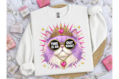 Sassy Queen Cat This Is An Outrage PNG Product Image 3