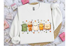 Cute Fall Halloween Kawaii PNG Tee Desig Product Image 1