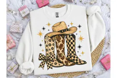 Cowboy Boots Hat Stars PNG Tee Design Product Image 3