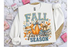 Fall Is My Favorite Season PNG Tee Product Image 3