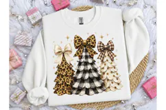 Christmas Trees Bow PNG Sublimation Desi Product Image 3