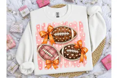 Coquette Football Bows PNG Sublimation Product Image 3