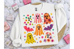 Colorful Halloween Ghosts PNG Shirt Desi Product Image 3