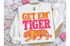Get Em Tiger PNG Retro Shirt Design-Get Em Tiger PNG Retro S Product Image 2
