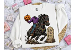 Headless Horseman Halloween PNG Tee Product Image 3