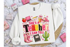 She's A Teacher I Can Tell PNG Tee Product Image 3