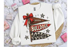 Bulldogs Game Day PNG Pennant Tee Design Product Image 3