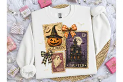 Halloween Vintage Stamp PNG Shirt Design Product Image 1