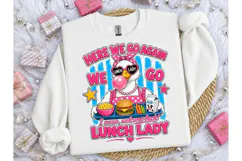 Lunch Lady Duck PNG Funny Back to School Product Image 1