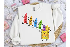 Cute Crayon Box Kids PNG Sublimation Tee Product Image 3