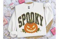Spooky Pumpkin Halloween PNG Shirt Desig Product Image 1
