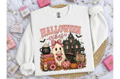 Halloween Vibes Ghost PNG Sublimation Te Product Image 3