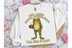 Funny Frog Critical Thinking PNG Tee Product Image 3