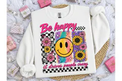 Be Happy Smiley Face PNG Shirt Design Product Image 1