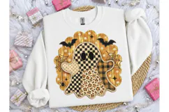 Halloween Ghost Patchwork PNG Sublimatio Product Image 3