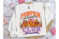 Pumpkin Social Club PNG Halloween Tee Product Image 3