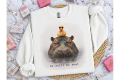 Hippo Duck Be Still My Soul PNG Tee Product Image 2