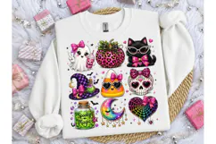Spooky Halloween Girly PNG Shirt Design Product Image 1