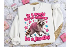 Be A Jimothy Raccoon Funny PNG Tee Product Image 3