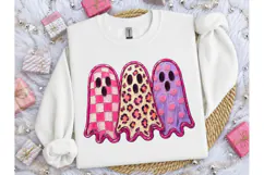 Pink Ghost Trio Halloween PNG Shirt Product Image 3