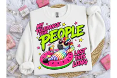 My Tolerance For People PNG Zebra Tee-My Tolerance For Peopl Product Image 1