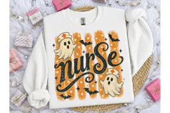 Halloween Nurse Ghost PNG Tee Design Product Image 3