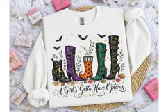 Witch Boots Halloween PNG Shirt Design Product Image 1
