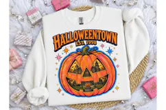 Halloweentown Est 1998 Pumpkin PNG Tee Product Image 1