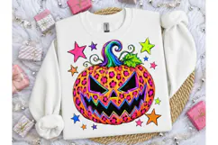 Leopard Jack-o-Lantern Halloween PNG Product Image 3