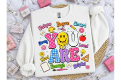 You Are Enough Teacher PNG Sublimation T Product Image 1