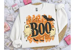 Retro Halloween Boo Ghost PNG Tee Design Product Image 3