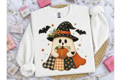 Halloween Ghost Witch Pumpkin PNG Tee Product Image 1