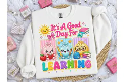 Good Day For Learning Teacher PNG Tee Product Image 3