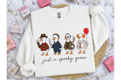 Spooky Goose Horror Halloween PNG Tee Product Image 3