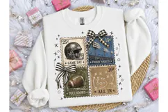 Football Stamp Collage PNG Shirt Design Product Image 3