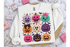Halloween Pumpkins PNG Sublimation Tee Product Image 3