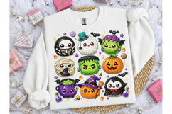 Kawaii Halloween Characters PNG Shirt Product Image 1