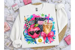 Teacher Life Apple Coffee PNG Sublimatio Product Image 3