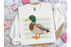 Mallard Duck Crayon Art PNG Shirt Design Product Image 2
