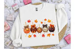 Kawaii Caramel Apple Fall PNG Tee Design Product Image 1