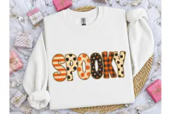Spooky Halloween Patchwork PNG Tee Desig Product Image 3