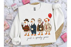 Spooky Goose Horror Halloween PNG Tee Product Image 3