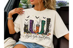 Witch Boots Halloween PNG Shirt Design Product Image 3